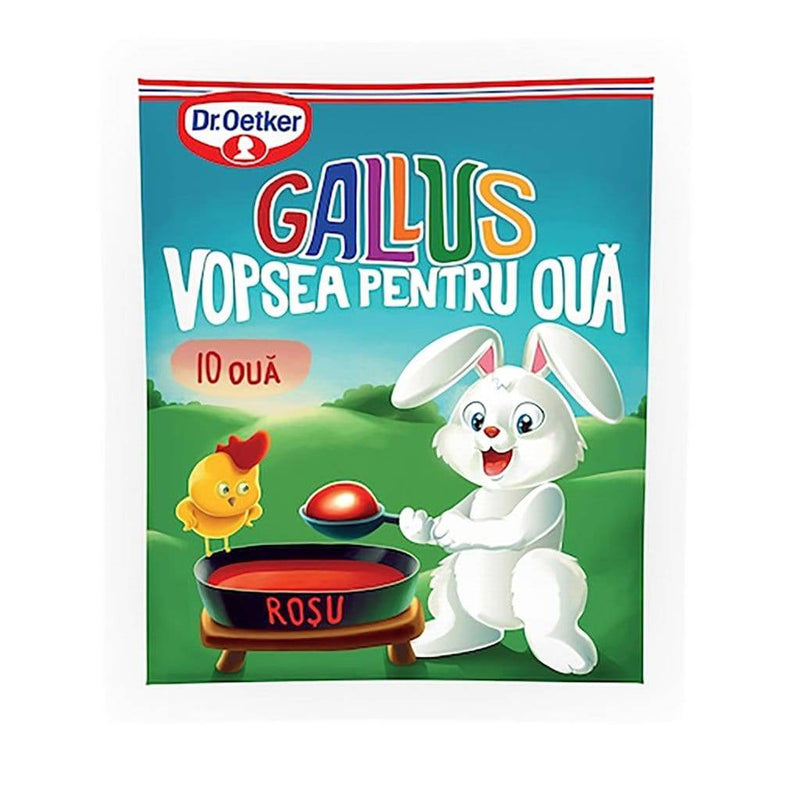 Vopsea de oua rosie Gallus Dr. Oetker - Delumani - Magazin Romanesc 