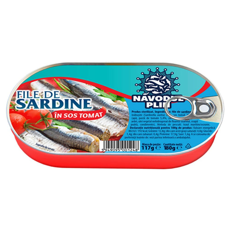 File de sardine in sos tomat Navodul Plin