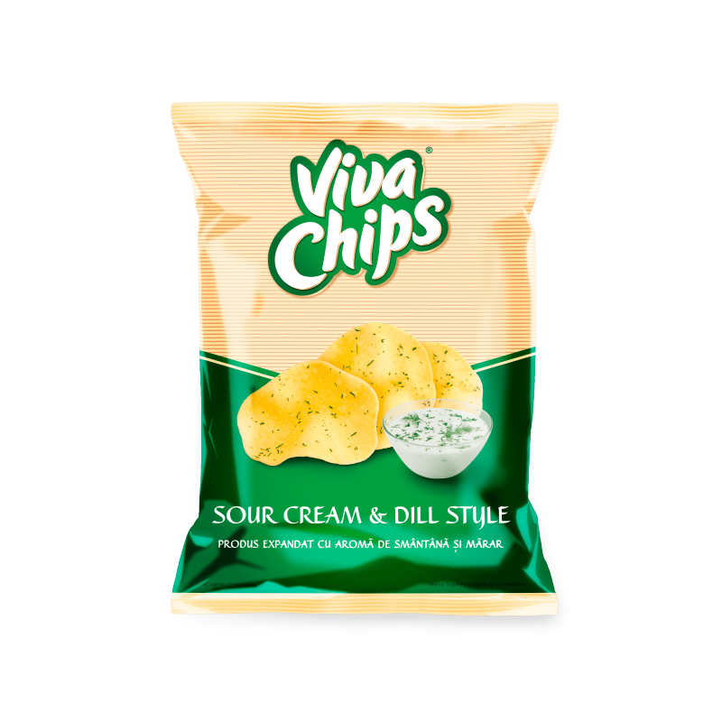 Viva Chips smantana si marar - Delumani - Magazin Romanesc 