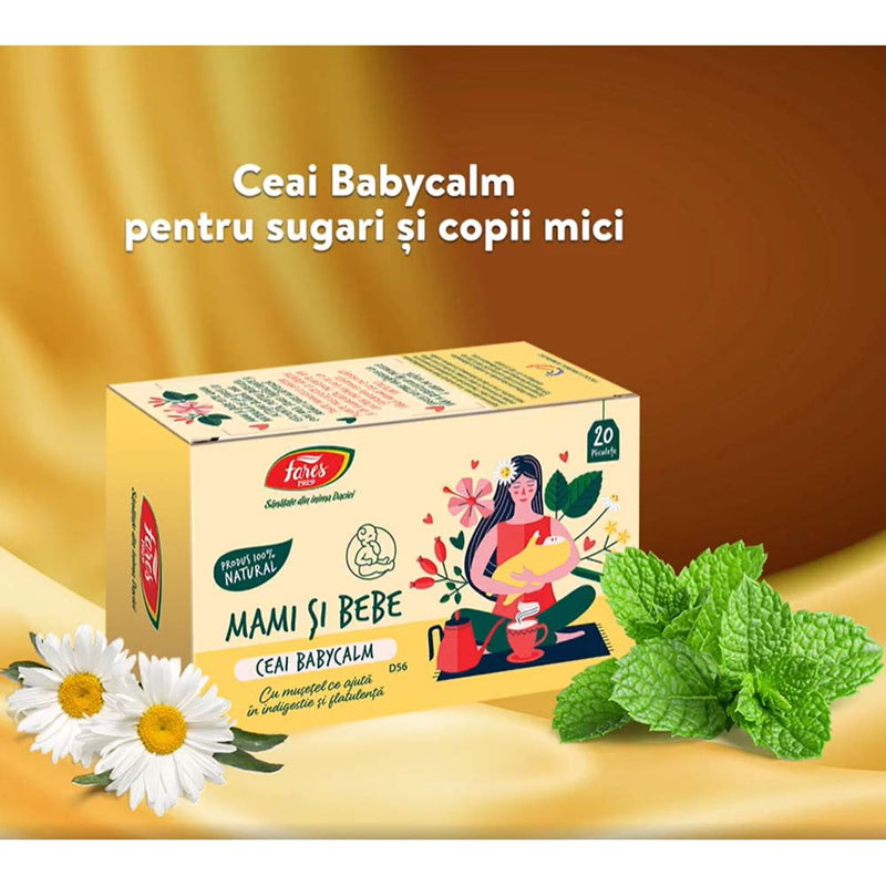 Ceai Babycalm, D56, 20 plicuri, Fares